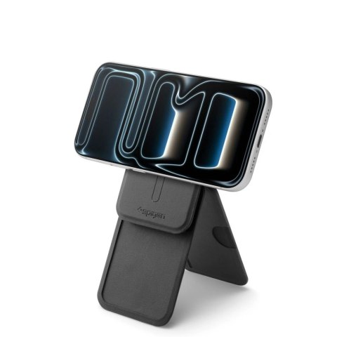 Magnetyczny portfel Spigen Slim Fold Tripod Wallet S314-2 MagSafe na telefon - czarny
