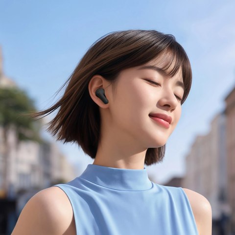 Słuchawki dokanałowe QCY MeloBuds N30 z ANC Bluetooth 5.4 IPX4 - czarne