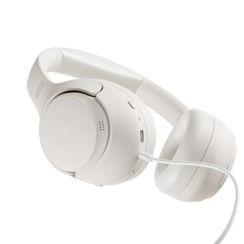 Słuchawki nauszne QCY H3 z ANC Bluetooth 5.4 Hi-Res Audio - białe
