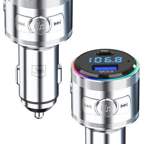 Transmiter 3w1 48W QC PD PPS USB-C USB-A 3mk Hyper Car Power Transmitter