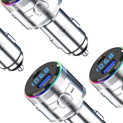 Transmiter 3w1 48W QC PD PPS USB-C USB-A 3mk Hyper Car Power Transmitter