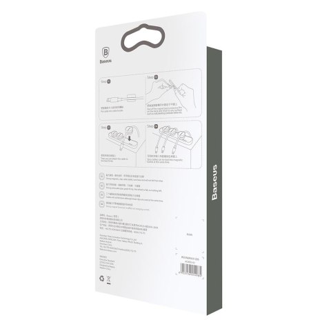 Baseus Peas organizer magentyczny na kable czarny Baseus Peas organizer magentyczny na kable czarny