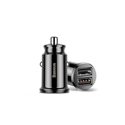 Baseus ładowarka samochodowa Grain 2x USB 3,1A czarna Baseus ładowarka samochodowa Grain 2x USB 3,1A czarna