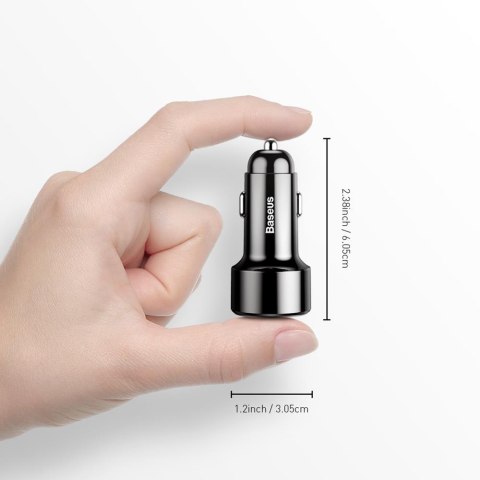 Baseus ładowarka samochodowa Magic PPS QC 3.0+ 2USB czarna 45W Baseus ładowarka samochodowa Magic PPS QC 3.0+ 2USB czarna 45W