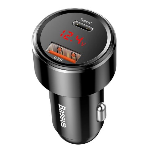Baseus ładowarka samochodowa Magic PPS QC 3.0+ USB + PD czarna 45W Baseus ładowarka samochodowa Magic PPS QC 3.0+ USB + PD czarna 45W