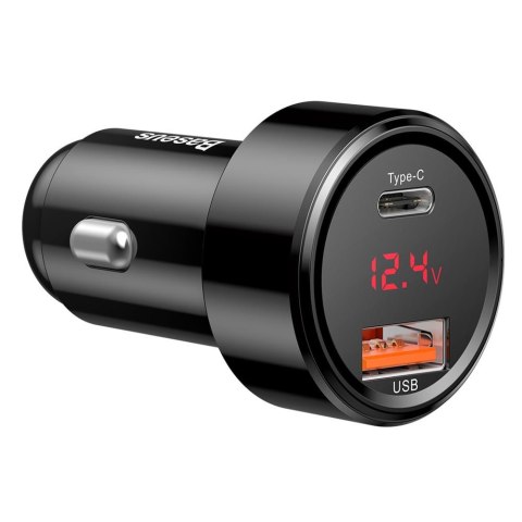 Baseus ładowarka samochodowa Magic PPS QC 3.0+ USB + PD czarna 45W Baseus ładowarka samochodowa Magic PPS QC 3.0+ USB + PD czarna 45W