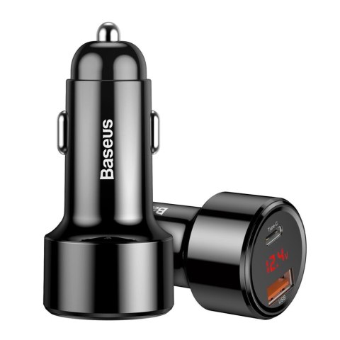 Baseus ładowarka samochodowa Magic PPS QC 3.0+ USB + PD czarna 45W Baseus ładowarka samochodowa Magic PPS QC 3.0+ USB + PD czarna 45W