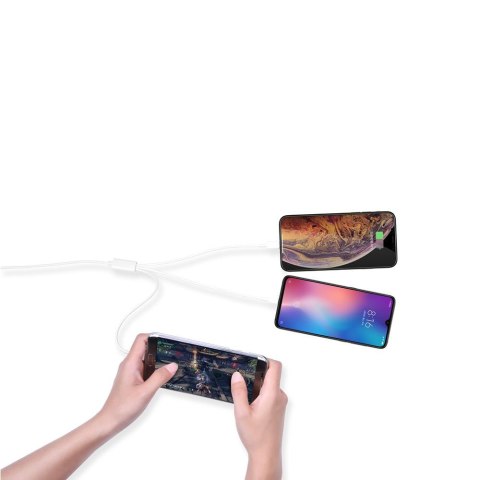 Devia kabel 3w1 Smart EC141 USB - Lightning + USB-C + MicroUSB 1,2 m 2A biały Devia kabel 3w1 Smart EC141 USB - Lightning + USB-C + MicroUSB 1,2 m 2A biały
