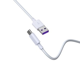 Devia kabel Shark EC306 USB - USB-C 1,5 m 5A biały