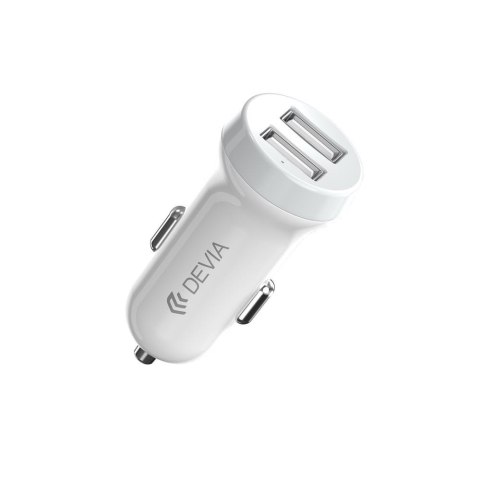 Devia ładowarka samochodowa Smart 2x USB 3,1A biała + kabel Lightning Devia ładowarka samochodowa Smart 2x USB 3,1A biała + kabel Lightning