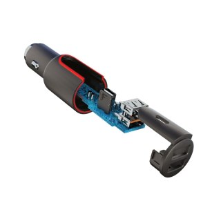 Forever Core ładowarka samochodowa PD+ QC 3.0 2x USB 1x USB-C 2,4A 36W szara