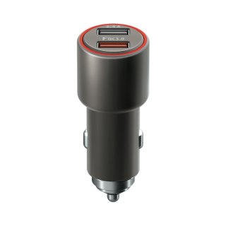 Forever Core ładowarka samochodowa QC 3.0 2x USB 2,4A 30W szara