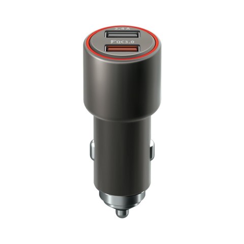Forever Core ładowarka samochodowa QC 3.0 2x USB 2,4A 30W szara Forever Core ładowarka samochodowa QC 3.0 2x USB 2,4A 30W szara