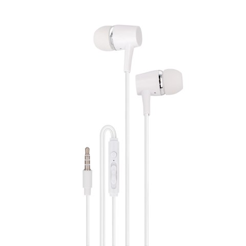 Maxlife słuchawki przewodowe MXEP-02 dokanałowe jack 3,5mm białe Maxlife słuchawki przewodowe MXEP-02 dokanałowe jack 3,5mm białe