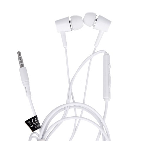 Maxlife słuchawki przewodowe MXEP-02 dokanałowe jack 3,5mm białe Maxlife słuchawki przewodowe MXEP-02 dokanałowe jack 3,5mm białe