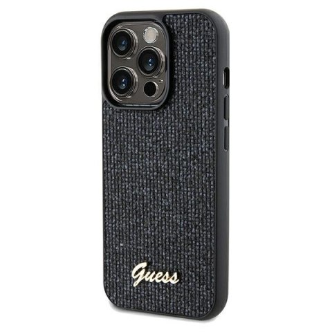 Guess nakładka do iPhone 13 Pro Max 6,7" GUHCP13XPMSDGSK czarna HC PU DISCO SCRIPT METAL Guess nakładka do iPhone 13 Pro Max 6,7" GUHCP13XPMSDGSK czarna HC PU DISCO SCRIPT METAL