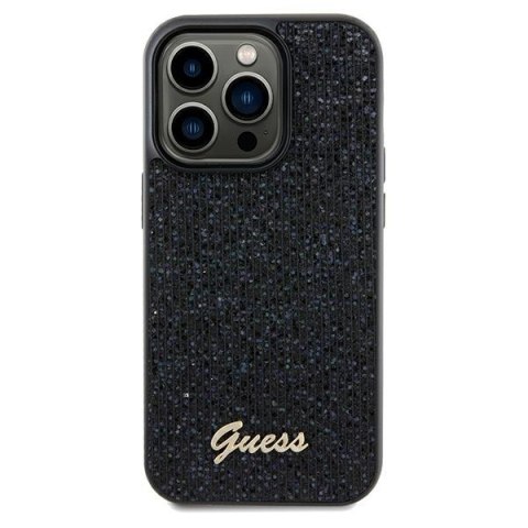 Guess nakładka do iPhone 13 Pro Max 6,7" GUHCP13XPMSDGSK czarna HC PU DISCO SCRIPT METAL Guess nakładka do iPhone 13 Pro Max 6,7" GUHCP13XPMSDGSK czarna HC PU DISCO SCRIPT METAL
