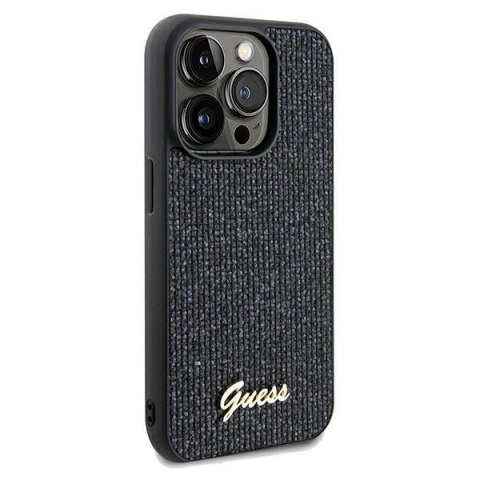 Guess nakładka do iPhone 13 Pro Max 6,7" GUHCP13XPMSDGSK czarna HC PU DISCO SCRIPT METAL Guess nakładka do iPhone 13 Pro Max 6,7" GUHCP13XPMSDGSK czarna HC PU DISCO SCRIPT METAL