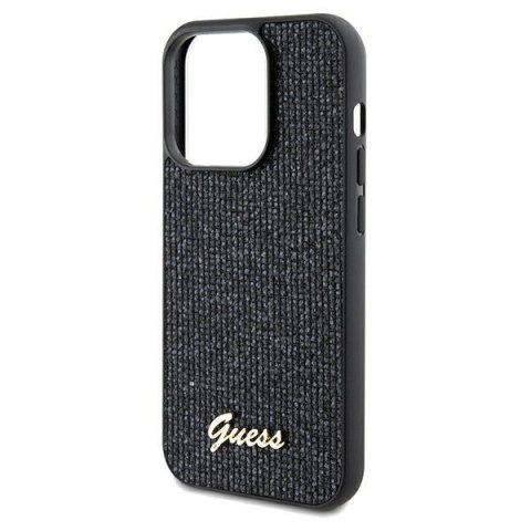 Guess nakładka do iPhone 13 Pro Max 6,7" GUHCP13XPMSDGSK czarna HC PU DISCO SCRIPT METAL Guess nakładka do iPhone 13 Pro Max 6,7" GUHCP13XPMSDGSK czarna HC PU DISCO SCRIPT METAL