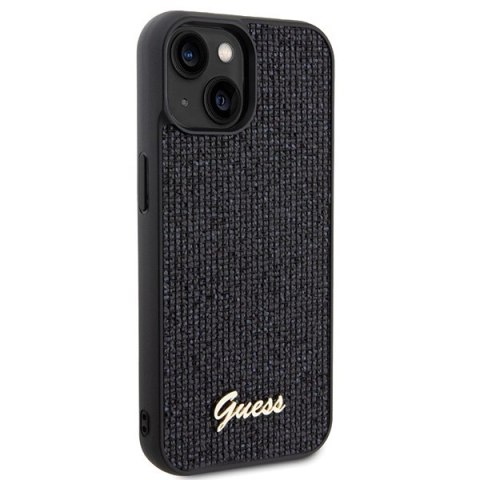 Guess nakładka do iPhone 14 6,1" GUHCP14SPMSDGSK czarna HC PU DISCO SCRIPT METAL Guess nakładka do iPhone 14 6,1" GUHCP14SPMSDGSK czarna HC PU DISCO SCRIPT METAL