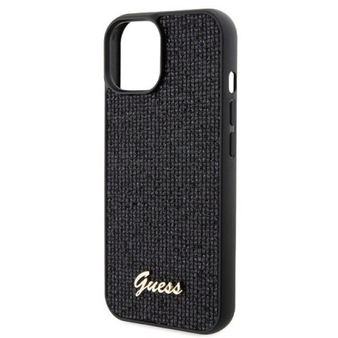 Guess nakładka do iPhone 14 6,1" GUHCP14SPMSDGSK czarna HC PU DISCO SCRIPT METAL Guess nakładka do iPhone 14 6,1" GUHCP14SPMSDGSK czarna HC PU DISCO SCRIPT METAL