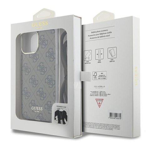 Guess nakładka do iPhone 15 Pro Max 6,7" GUHCP15XHC4SEW brązowa HC CROSSBODY CORD 4G PRINT Guess nakładka do iPhone 15 Pro Max 6,7" GUHCP15XHC4SEW brązowa HC CROSSBODY CORD 4G PRINT