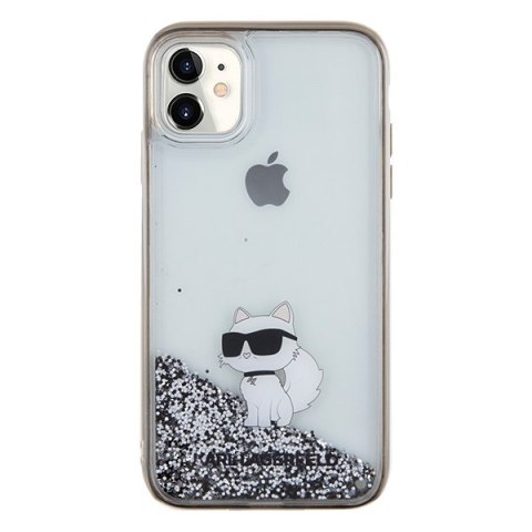 Karl Lagerfeld nakładka do iPhone 11 KLHCN61LKCNSK transparentna HC LIQ. GLITTER C Karl Lagerfeld nakładka do iPhone 11 KLHCN61LKCNSK transparentna HC LIQ. GLITTER C