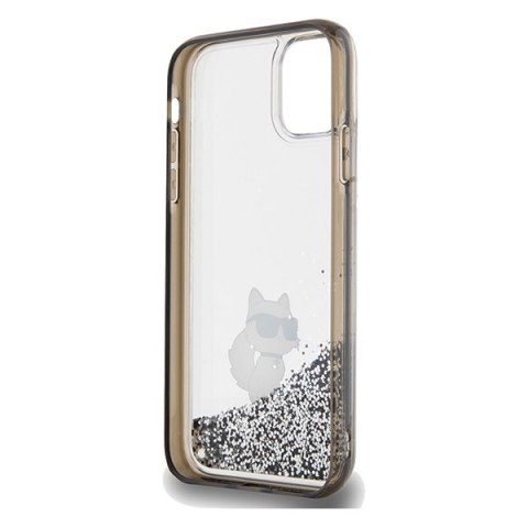 Karl Lagerfeld nakładka do iPhone 11 KLHCN61LKCNSK transparentna HC LIQ. GLITTER C Karl Lagerfeld nakładka do iPhone 11 KLHCN61LKCNSK transparentna HC LIQ. GLITTER C