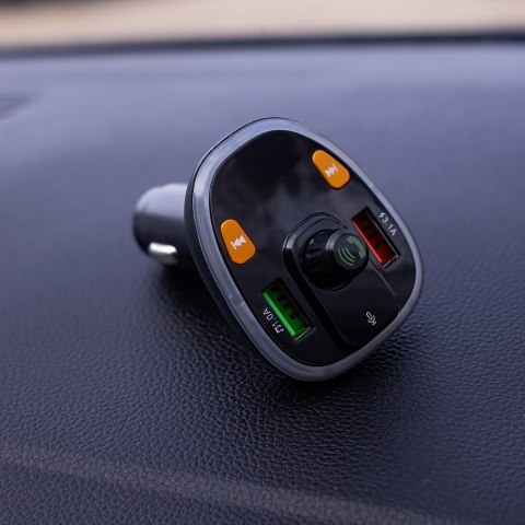 Maxlife transmiter FM Bluetooth MXFT-03 czarny Maxlife transmiter FM Bluetooth MXFT-03 czarny