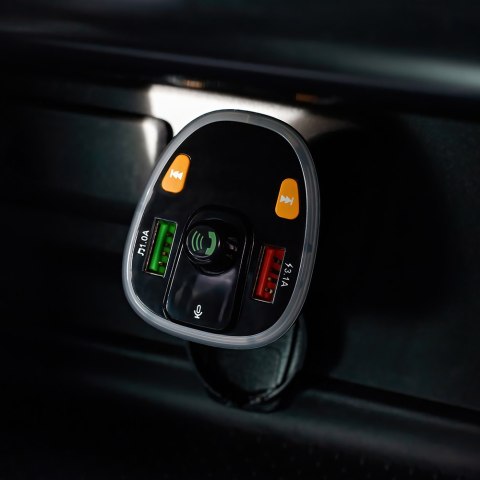 Maxlife transmiter FM Bluetooth MXFT-03 czarny Maxlife transmiter FM Bluetooth MXFT-03 czarny