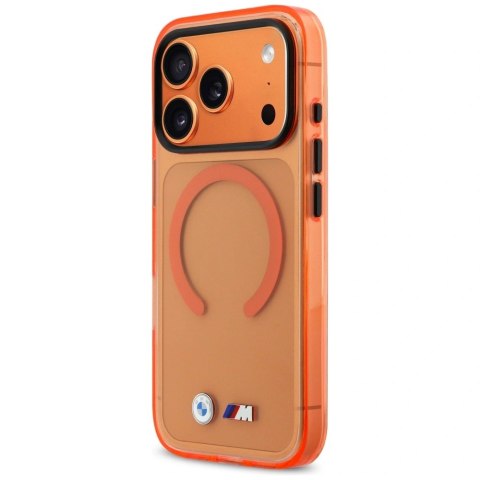 Etui BMW M IML Metal Logos MagSafe na iPhone 17 Pro - promarańczowe