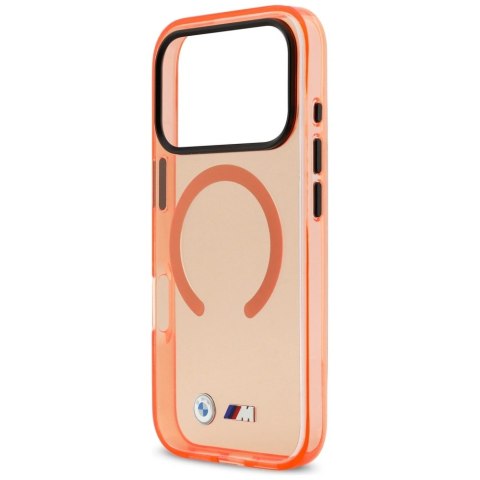 Etui BMW M IML Metal Logos MagSafe na iPhone 17 Pro - promarańczowe