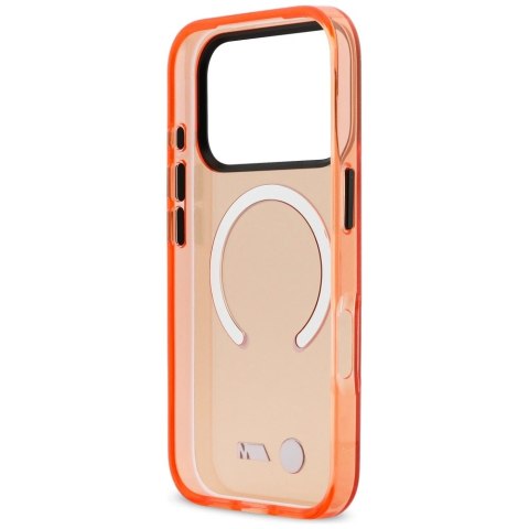 Etui BMW M IML Metal Logos MagSafe na iPhone 17 Pro - promarańczowe