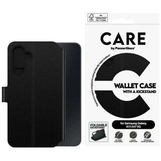 Etui CARE by PanzerGlass Wallet Case M. Kickstand do Samsung Galaxy M17 5G / A17 / A17 5G - czarne