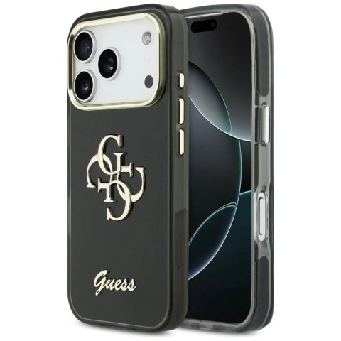 Etui Guess IML 4G Script Metal na iPhone 17 Pro - czarne