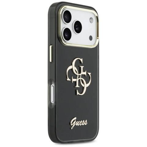 Etui Guess IML 4G Script Metal na iPhone 17 Pro - czarne