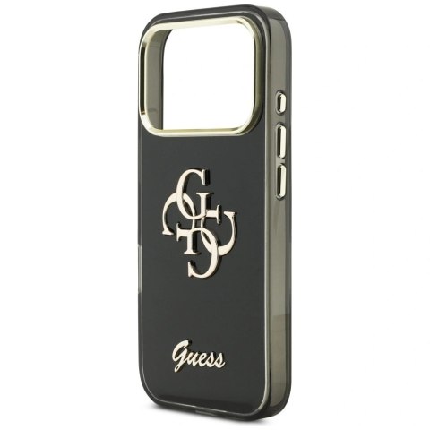 Etui Guess IML 4G Script Metal na iPhone 17 Pro - czarne