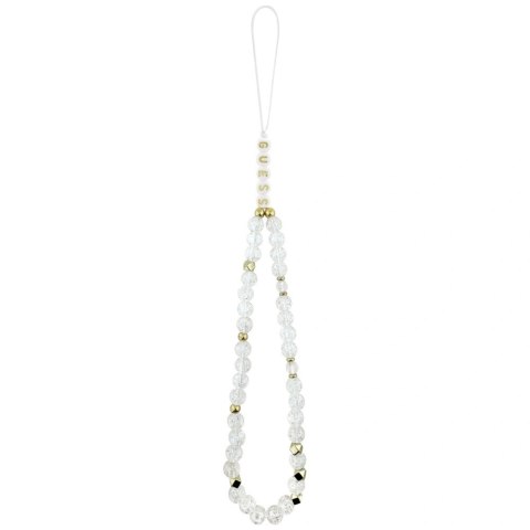 Etui Guess IML Glitters Script Strap MagSafe na iPhone 17 Pro - przezroczyste