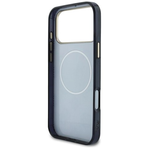 Etui Guess IML Peony Dot MagSafe na iPhone 17 Pro Max - czarne