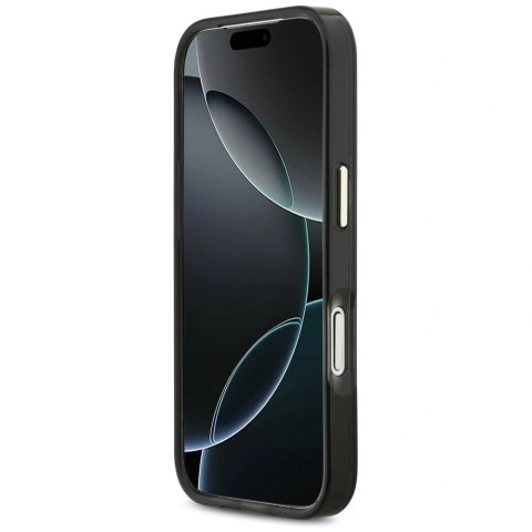 Etui Guess IML Script Metal MagSafe na iPhone 17 Pro - czarno-brązowe