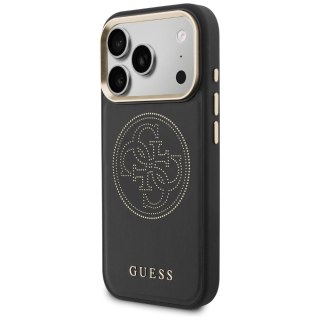 Etui Guess Perforated 4G MagSafe na iPhone 17 Pro - czarne