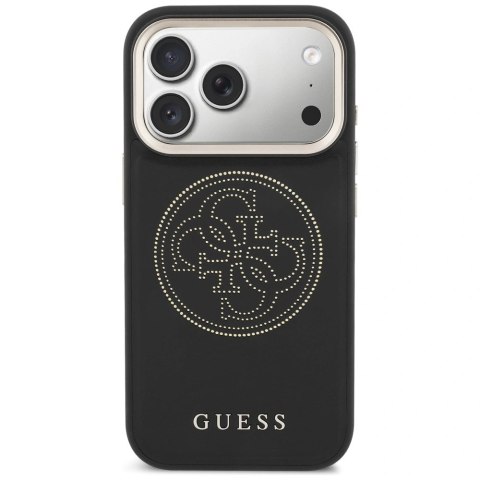 Etui Guess Perforated 4G MagSafe na iPhone 17 Pro - czarne