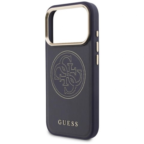 Etui Guess Perforated 4G MagSafe na iPhone 17 Pro - niebieskie