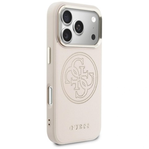 Etui Guess Perforated 4G MagSafe na iPhone 17 Pro - różowe