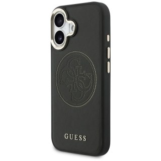 Etui Guess Perforated 4G MagSafe na iPhone 17 - czarne