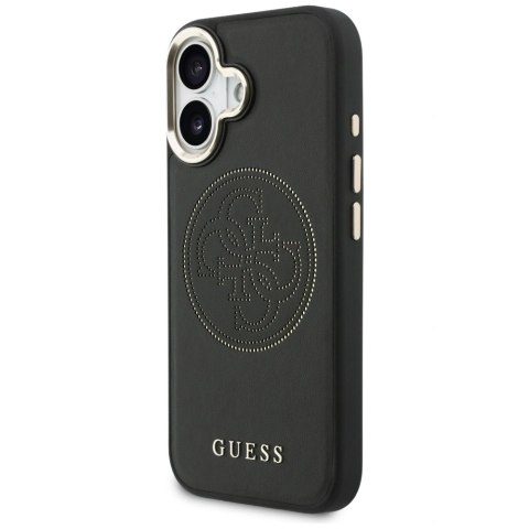 Etui Guess Perforated 4G MagSafe na iPhone 17 - czarne
