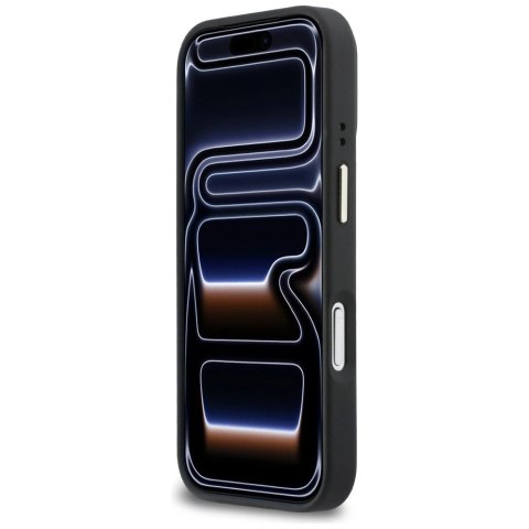 Etui Karl Lagerfeld Croco KL Script Logo MagSafe na iPhone 17 Pro - czarne