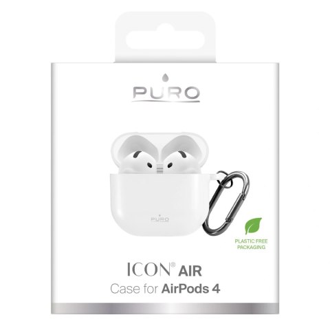 Puro Silicon Cover ICON for Airpods 4, white