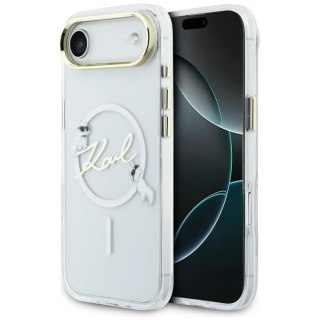 Etui Karl Lagerfeld IML Choupettes Karl Script Logo MagSafe na iPhone Air - przezroczyste