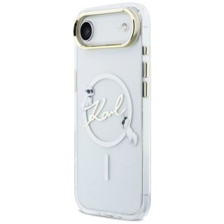 Etui Karl Lagerfeld IML Choupettes Karl Script Logo MagSafe na iPhone Air - przezroczyste